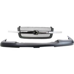 Replacement Bumper Cover Textured, Front, Upper, 1-year unlimited-mileage warranty KIT-012224-20