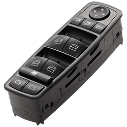 Replacement Window Switch Black, Front, Driver Side, 1-year unlimited-mileage warranty RM50520020