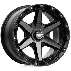 KMC Wheel Aluminum Satin Black, Lifetime limited warranty KM10129035400