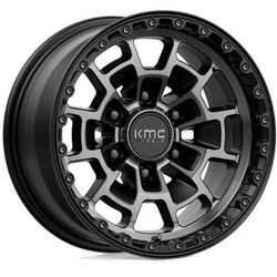 KMC Wheel Aluminum Black, Lifetime Structural Limited Warranty With 1 Year On Finish KM71868068400