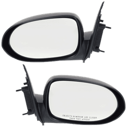JC Whitney Mirror Textured Black, Driver & Passenger Side, 1-year limited warranty SET-JDG50R