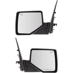 Kool Vue Mirror With 1 Chrome & Textured Black Cap, Driver Passenger Side, 1-year limited warranty SET-FD100ER