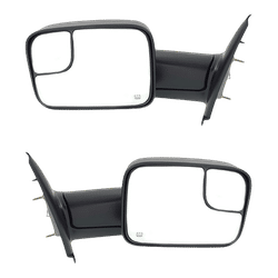 Kool Vue Towing Mirror Textured Black, Driver & Passenger Side, 1-year limited warranty SET-DG44ER