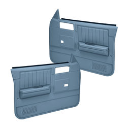 Coverlay Door Trim Panel Blue Replacement Series, Front, Driver & Passenger Side, Lifetime limited warranty 18-45W-LBL