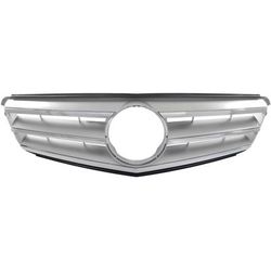 Replacement Grille Assembly Plastic Painted Silver Grille, 1-year unlimited-mileage warranty REPM070123