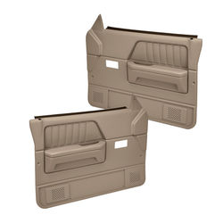 Coverlay Door Trim Panel Medium Brown Replacement Series, Front, Driver & Passenger Side, Lifetime limited warranty 22-55F-MBR