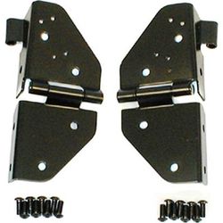 Rugged Ridge Windshield Hinges Steel Black Powdercoated, 5-year limited warranty 11209.01
