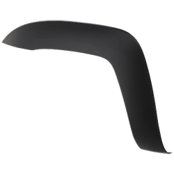 Replacement Fender Flares Plastic Textured Black, Front, Driver Side, 1-year unlimited-mileage warranty REPT221306
