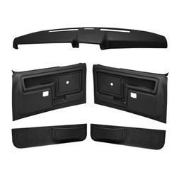 Coverlay Interior Restoration Kit ABS Plastic Black Dash Cap, Door Panel, Kick Lifetime limited warranty 12-108CS-BLK