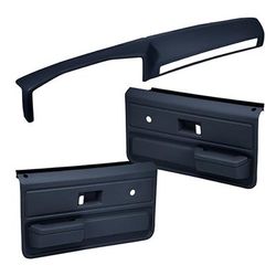 Coverlay Interior Restoration Kit ABS Plastic Dark Blue Dash Cap, Door Panel, Lifetime limited warranty 18-602C33-DBL