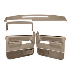 Coverlay Interior Restoration Kit ABS Plastic Medium Brown Dash Cap, Door Panel, Lifetime limited warranty 18-606C36F-MBR