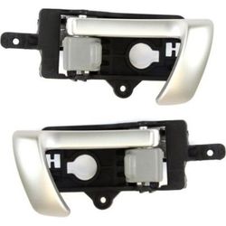 Replacement Interior Door Handle Silver lever, Front or Rear, Driver & Passenger Side, 1-year unlimited-mileage warranty SET-REPHY462169
