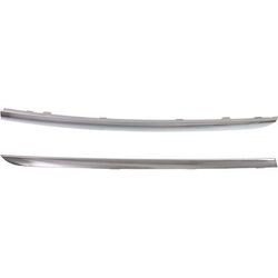 Replacement Bumper Trim Chrome, Front, Driver & Passenger Side, 1-year unlimited-mileage warranty SET-REPB016117