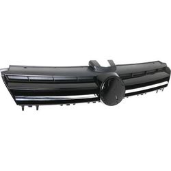 Replacement Grille Assembly Plastic Textured Black Grille, 1-year unlimited-mileage warranty REPV070127