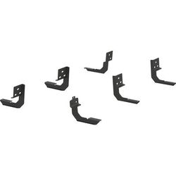 Aries Running Board Mounting Kit Steel Powdercoated Black VersaTrac Series, Lifetime limited warranty with 3-year on finish 2055111