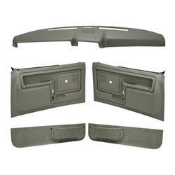 Coverlay Interior Restoration Kit ABS Plastic Taupe Gray Dash Cap, Door Panel, Kick Lifetime limited warranty 12-108CL-TGR