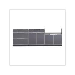 NewAge Outdoor Kitchens Aluminum Slate 3-Piece Outdoor Kitchen Set (No Countertop)