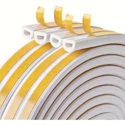 TEMU 33ft Weatherproof Door & Window Seal Strip - Self-adhesive Rubber Insulation For Collision Avoidance, For Hotel/restaurant/office/commercial