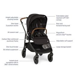 Nuna SWIV + PIPA urbn Travel System - Caviar