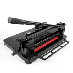 Heavy Duty Paper Cutter WIth Precise Scale Cut Width 315mm Thickness 0.1-40mm Adjustable Auxiliary Ruler Safety Lock Protection