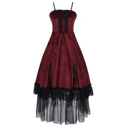 Punk Gotico Medievale Abito da cocktail Vestito Mascherata Abito da Ballo Strega Signora Straniero Costume Per donna Notte di Valpurga Halloween Carnevale Mascherata Feste Halloween Adulti Vestito