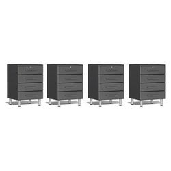 Ulti-MATE Garage Cabinets 4-Piece Garage Base Cabinets, Grey