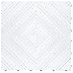 Swisstrax Arctic White Ribtrax Smooth Pro Garage Floor Tiles (6 Pack)