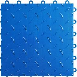 Swisstrax Royal Blue Diamondtrax Home Garage Floor Tile (50 Pack)