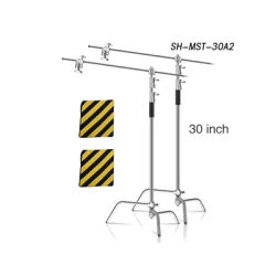 Professional 260cm Photography Tripod C-Stand Light Stand with Boom Arm Stainless Steel Metal