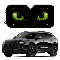 TEMU Fit Car Windshield Sun Shade With Suction Cups - Uv Protection, Keeps Your Vehicle Cool