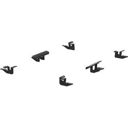 Aries Running Board Mounting Kit Steel Powdercoated Black AeroTread Series, Lifetime limited warranty with 3-year on finish 2051107