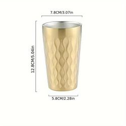 TEMU High-quality Stainless Steel Cups For Men And Women - Hand Wash Only