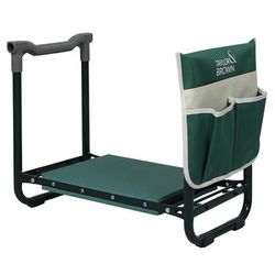 TEMU & Brown Foldable Garden Kneeler Seat Heavy Duty [upgraded Widened Thick Kneeling Pad] Garden Stool With Large Tool Pouch/bag - Portable Bench Gardening Gifts For Parents