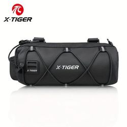 TEMU Bicycle Handlebar Bag, Bicycle Basket, Bicycle Front Bag, Shoulder Bag, Waist Bag For Sports Bicycles, Professional Cycling Accessories - Black