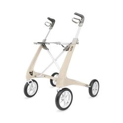 BYACRE Carbon Fiber Rollator with 16.5" W x 24" H Regular Seat, White, 1 EA (BYA100MDW)