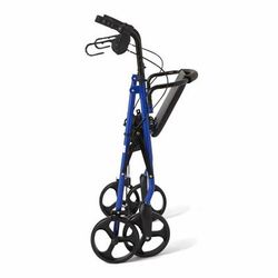 Medline Basic Steel Rollator with 8" Wheels, Blue, 1 EA (MDS86850EBS8)