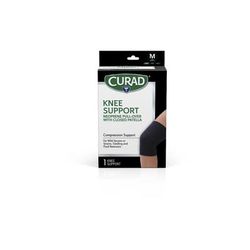 Curad Neoprene Pull-Over Knee Support with Closed Patella, Size M (14" to 16" Circumference), Retail Packaging, 4 Supports/Case, 4/CS (CURORT321M)