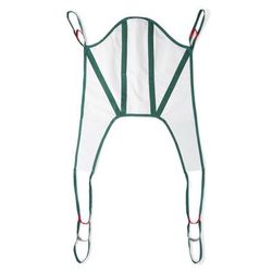 Medline Disposable 2-Point U-Shaped Patient Sling with Head Support, 700 lb. Capacity, Large, 10/CS (MDS2PTDHBL)