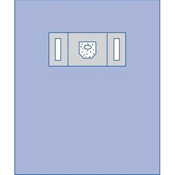 Medline DRAPE,EYE,W/FENESTRATION & POUCH,25/, 25/CS (29677CS)