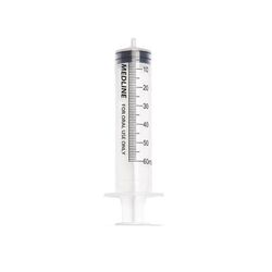 Medline Oral Syringe, Clear, 60 mL, 200/CS (NON65060)