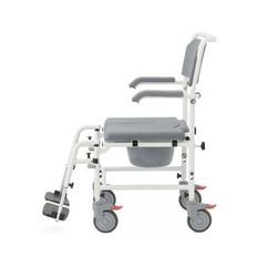 Medline Aluminum Shower Commode Transport Chair, 1 EA (G1-504WCPX1)
