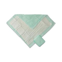Medline Fluff and Polymer Underpad, Heavy Absorbency (Premium), 30" x 30", Green, 10/BG (MUP0305PZ)
