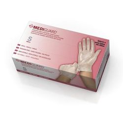 Medline For California Only, MediGuard Powder-Free Clear Vinyl Exam Gloves, Size S, 150/BX (6MSV511H)