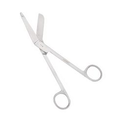 Medline Lister Safety-Angled Bandage Scissors, Sterile, 7.25", 1 EA (DYND04001H)