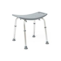 Medline Shower Chair without Back, 13.75"-20.5" Seat Height, 400 lb. Weight Capacity, 1 EA (G2-201KRX1)