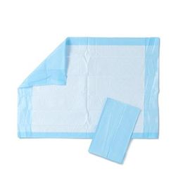Medline Protection Plus Underpad, Moderate Absorbency, 17" x 24", Blue, Bulk Packaged, 300/CS (MSC281230)