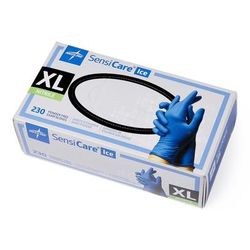 Medline SensiCare Ice Powder-Free Nitrile Exam Gloves, Size XL, 230/BX (MDS2504H)