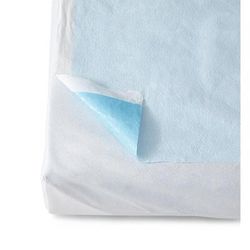 Medline Tissue/Poly Drape Sheet, Blue, 40" x 60" (101.6 cm x 152.4 cm), 100/CS (NON24338)
