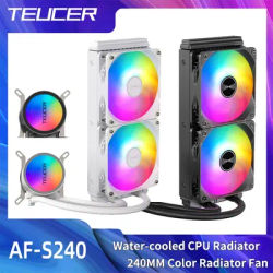 TEUCER AF-S240 Water Cooler 240mm All-in-One Liquid CPU Cooler RGB Fan CPU Cooling Support LGA1700/115x AMD AM4/AM5