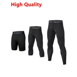 Sports Mens Compression Pants Tights Running Basketball Cool Dry Leggings Baselayer Tights Athletic Workout Active Shorts
